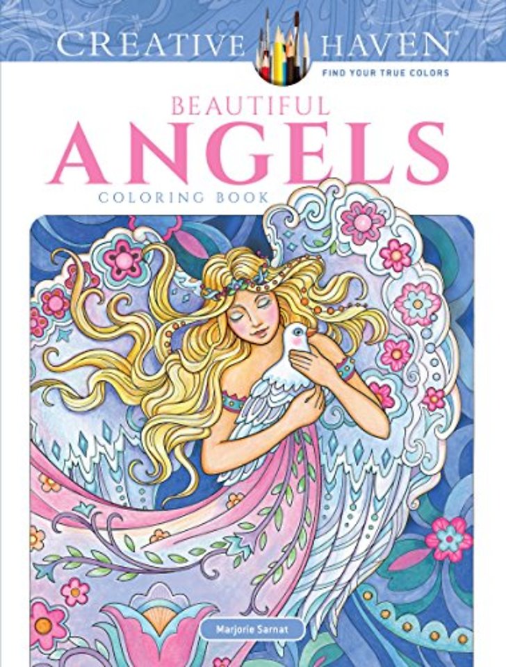 Creative Haven Beautiful Angels Coloring Book