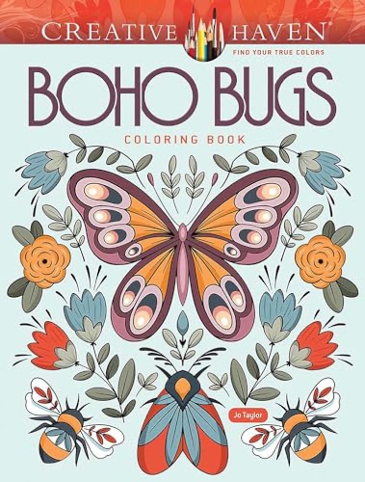 Creative Haven Boho Bugs Coloring Book