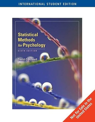 Statistical Methods for Psychology, International Edition