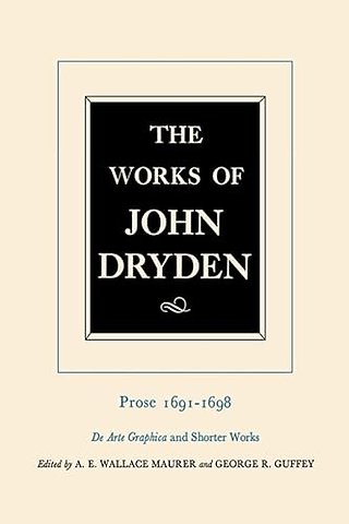The Works of John Dryden, Volume XX