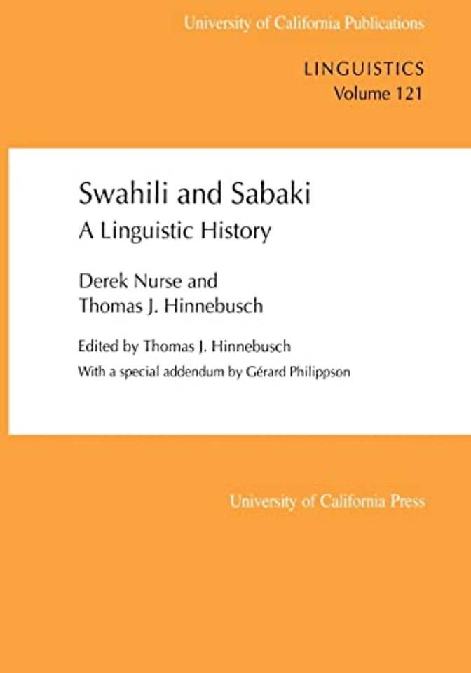 Swahili & Sabaki – A Linguistic History