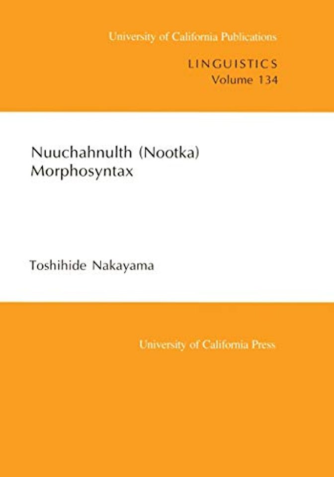 Nuuchahnulth (Nootka) Morphosyntax