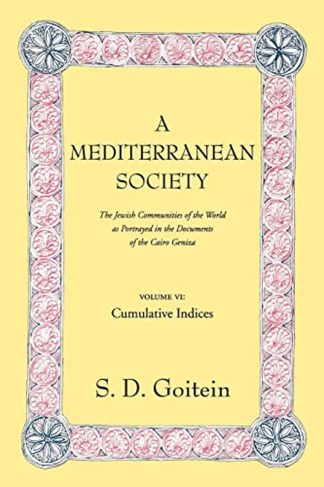 A Mediterranean Society, Volume VI