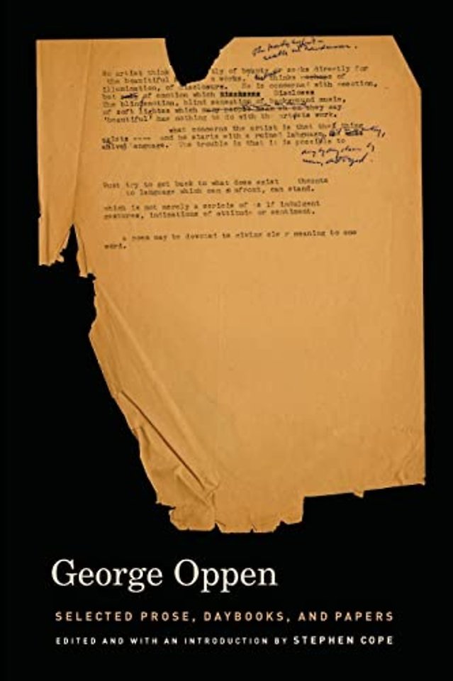 Selected Prose, Daybooks and Papers