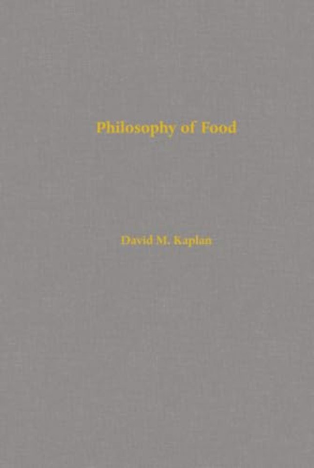 The Philosophy of Food