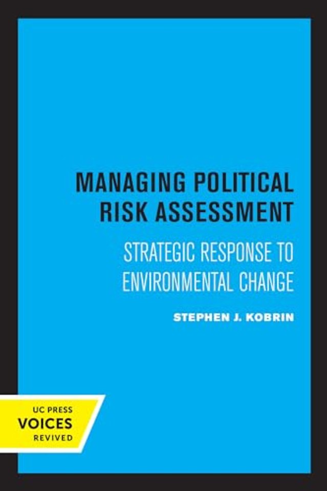 Managing Political Risk Assessment