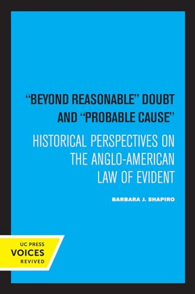 Beyond Reasonable Doubt and Probable Cause