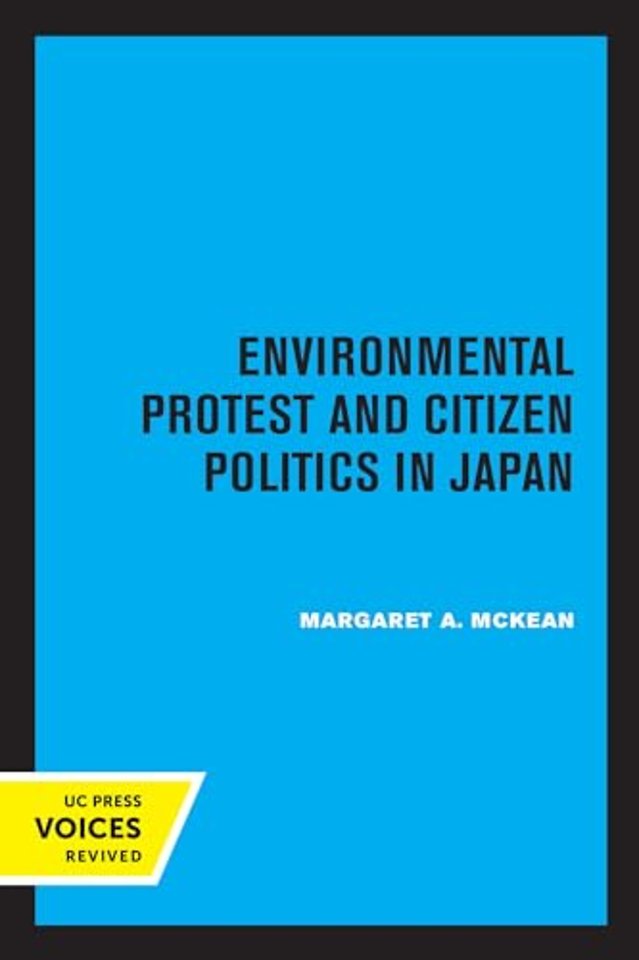 Environmental Protest and Citizen Politics in Japan