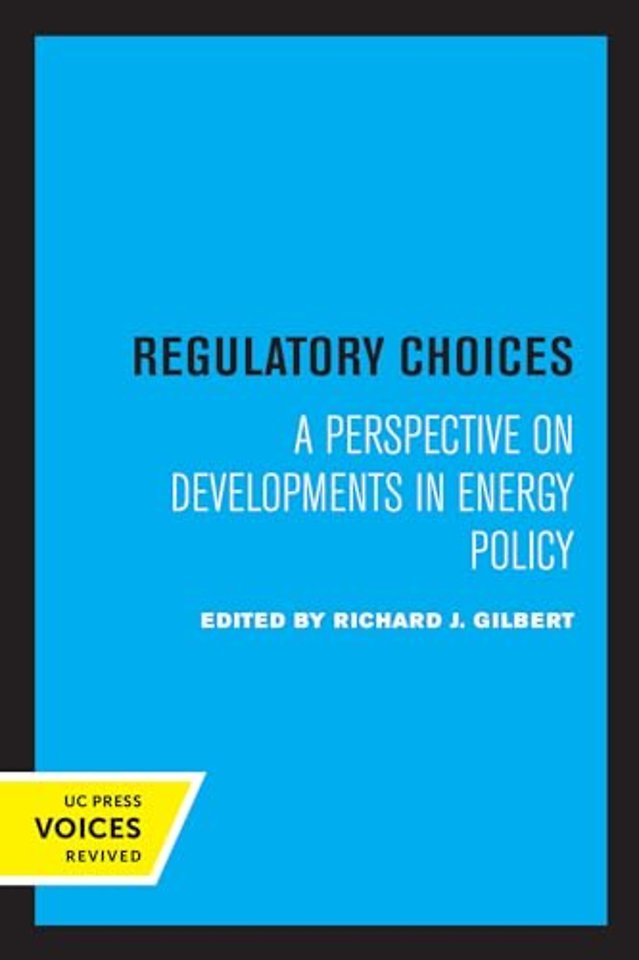 Regulatory Choices – A Perspective on Developments in Energy Policy