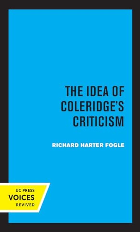 The Idea of Coleridge′s Criticism – Perspectives in Criticism