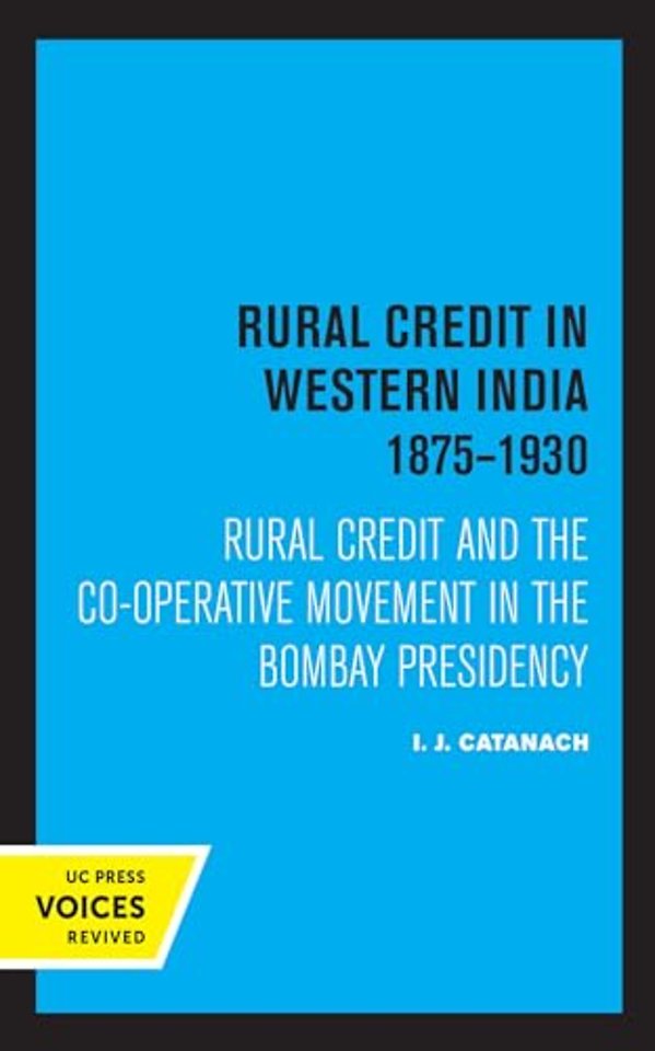 Rural Credit in Western India 1875–1930