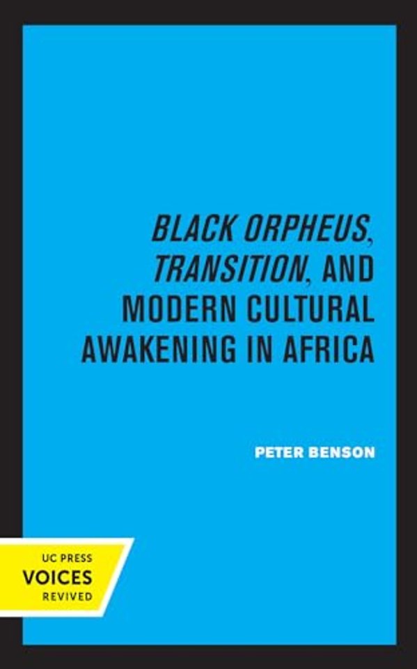 Black Orpheus, Transition, and Modern Cultural Awakening in Africa