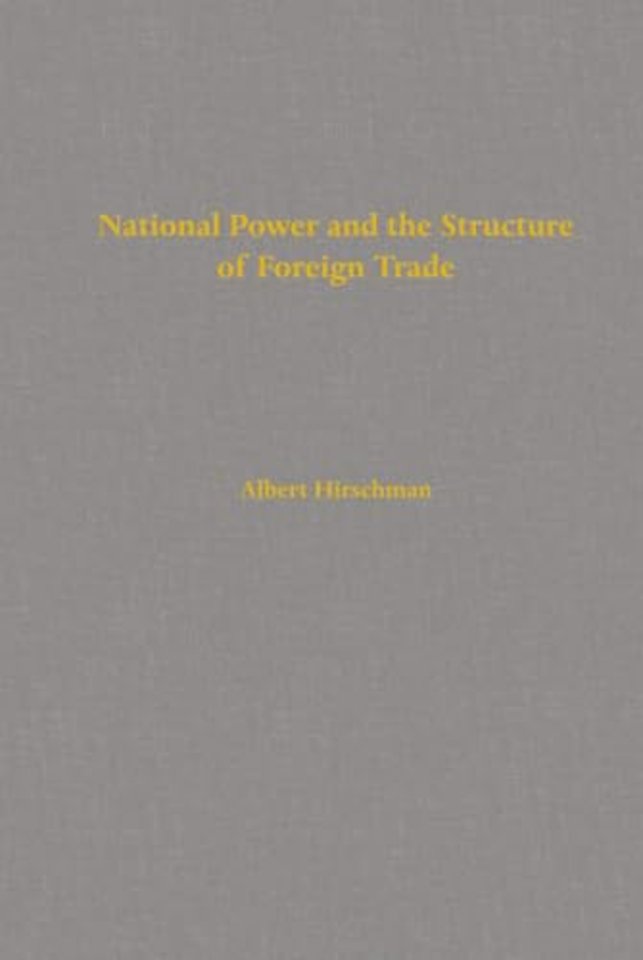 National Power and the Structure of Foreign Trade