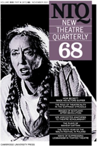 New Theatre Quarterly 68: Volume 17, Part 4