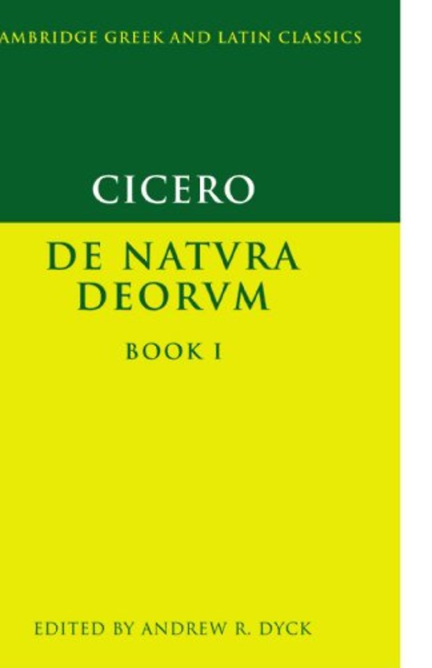 Cicero: De Natura Deorum Book I