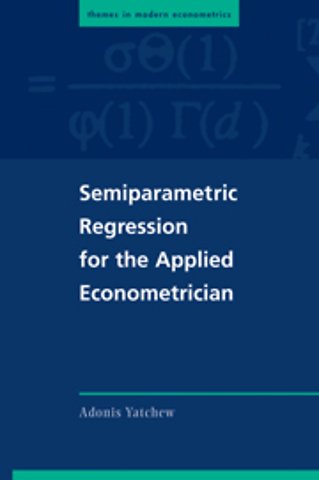 Semiparametric Regression for the Applied Econometrician