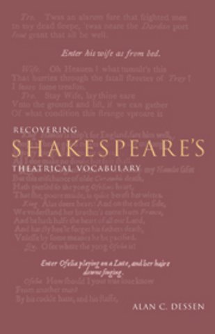 Recovering Shakespeare's Theatrical Vocabulary