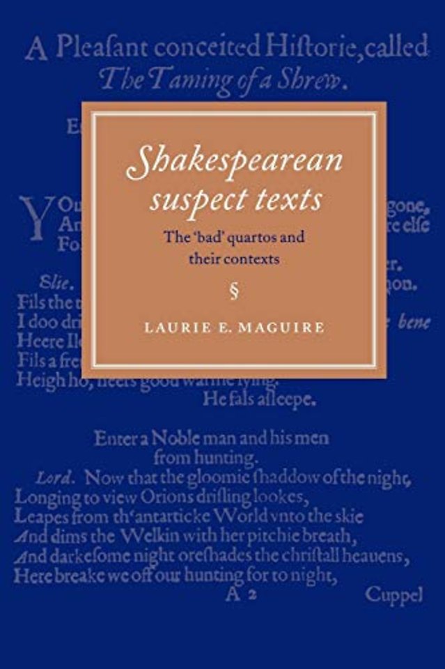Shakespearean Suspect Texts
