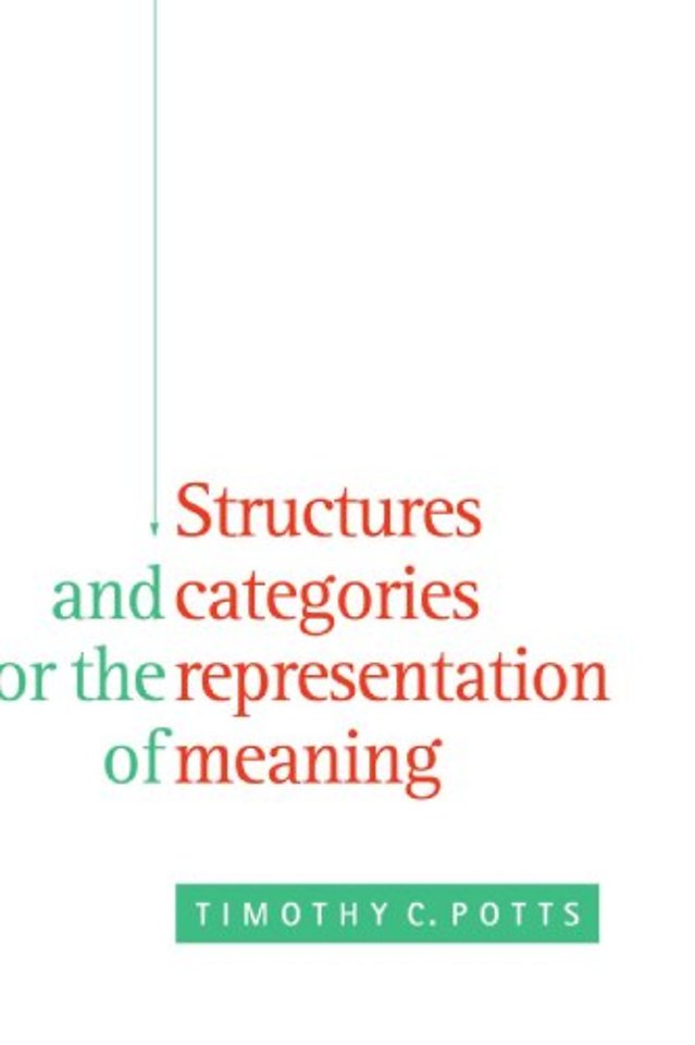 Structures and Categories for the Representation of Meaning