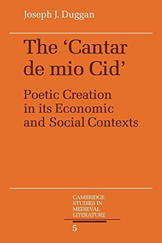 The Cantar de mio Cid