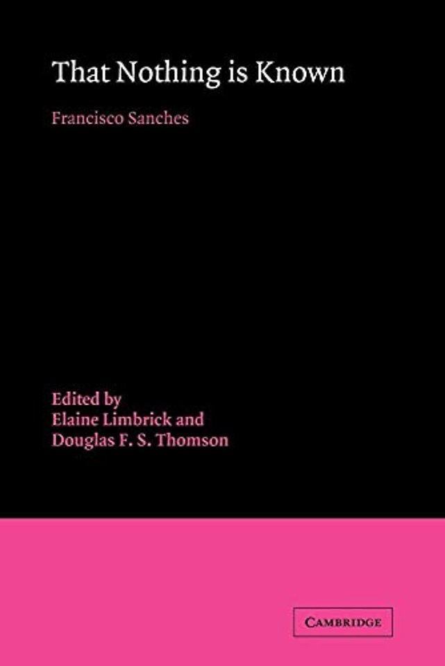 That Nothing is Known