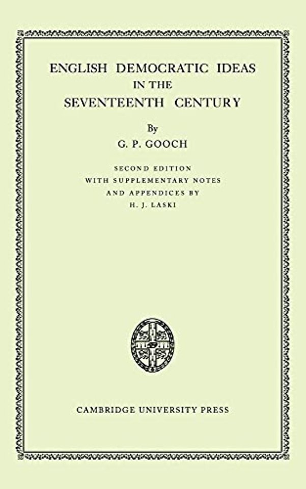 English Democratic Ideas in the Seventeenth Century