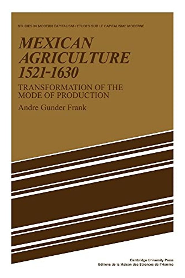 Mexican Agriculture 1521–1630