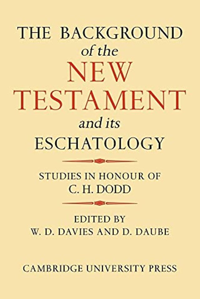 The Background of the New Testament and its Eschatology