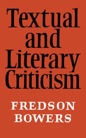 Textual and Literary Criticism