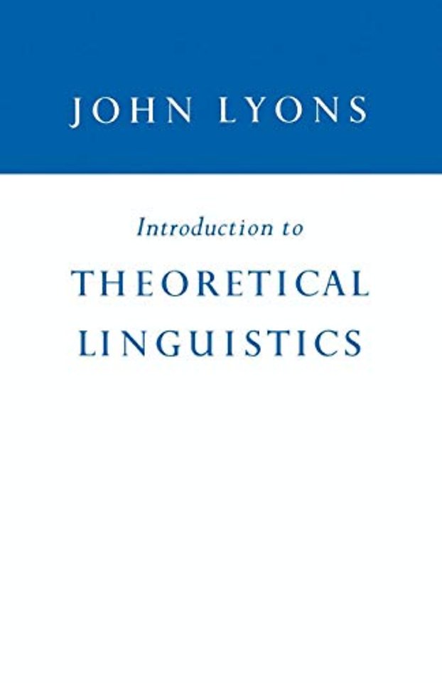 Introduction to Theoretical Linguistics