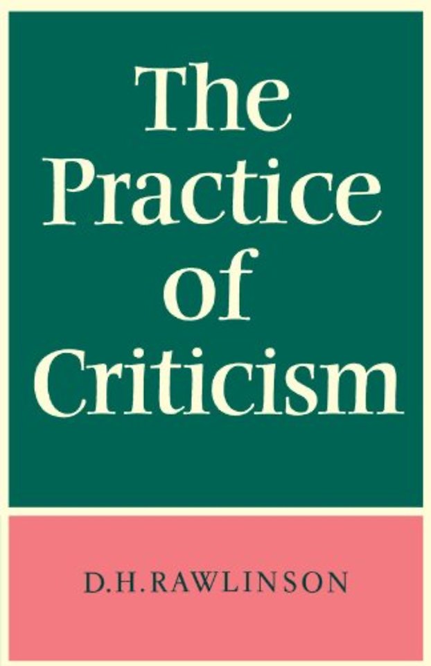 The Practice of Criticism
