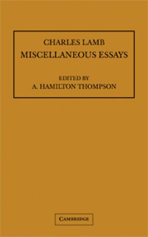 Miscellaneous Essays
