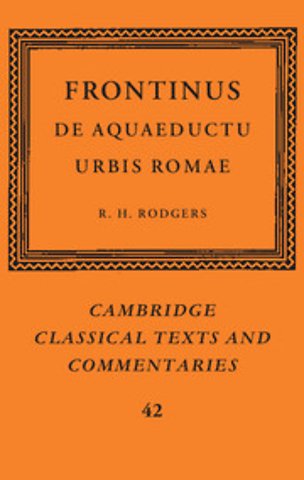 Frontinus: De Aquaeductu Urbis Romae