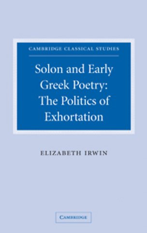 Solon and Early Greek Poetry