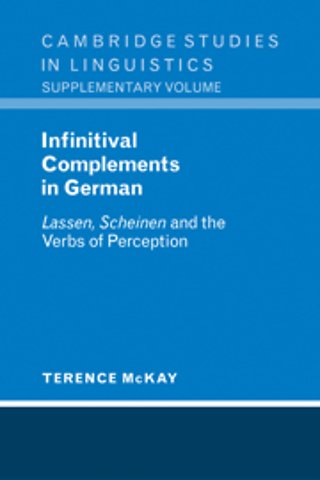 Infinitival Complements in German