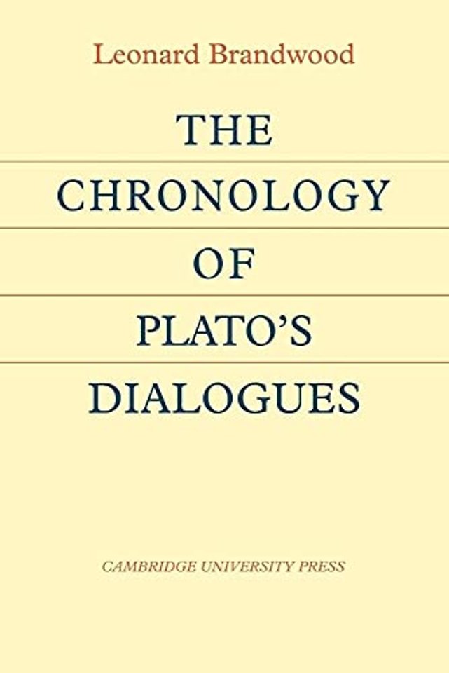 The Chronology of Plato's Dialogues