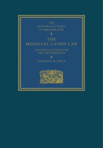 The Medieval Canon Law