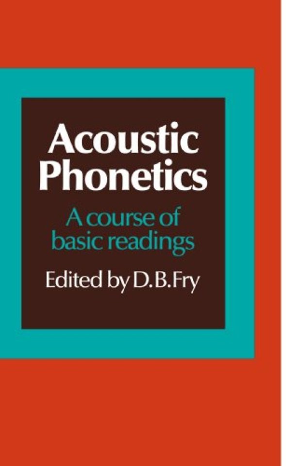 Acoustic Phonetics