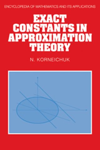 Exact Constants in Approximation Theory