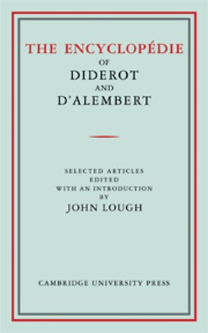 The Encyclopédie of Diderot and D'Alembert