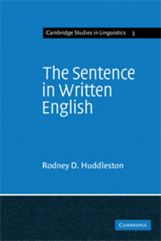 The Sentence in Written English