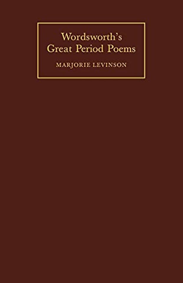 Wordsworth's Great Period Poems
