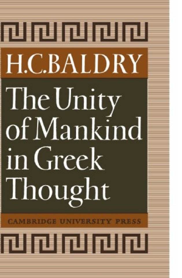 The Unity of Mankind in Greek Thought