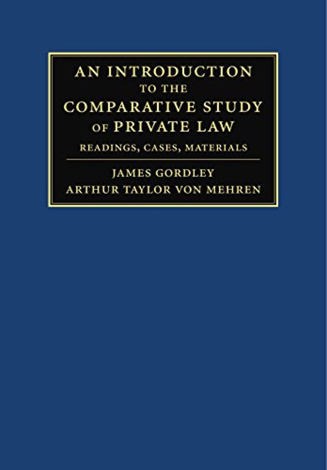 An Introduction to the Comparative Study of Private Law