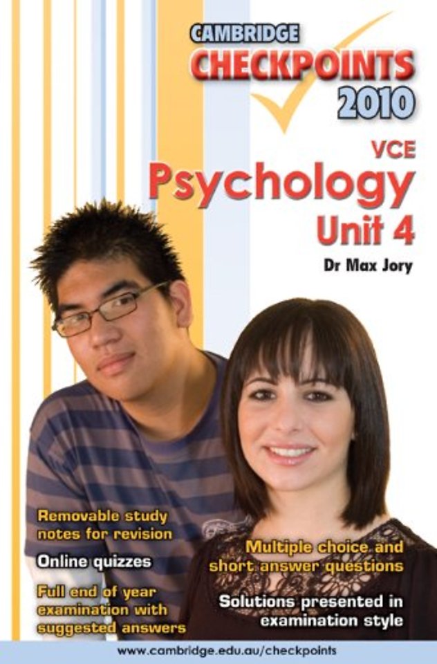 Cambridge Checkpoints VCE Psychology Unit 4 2010