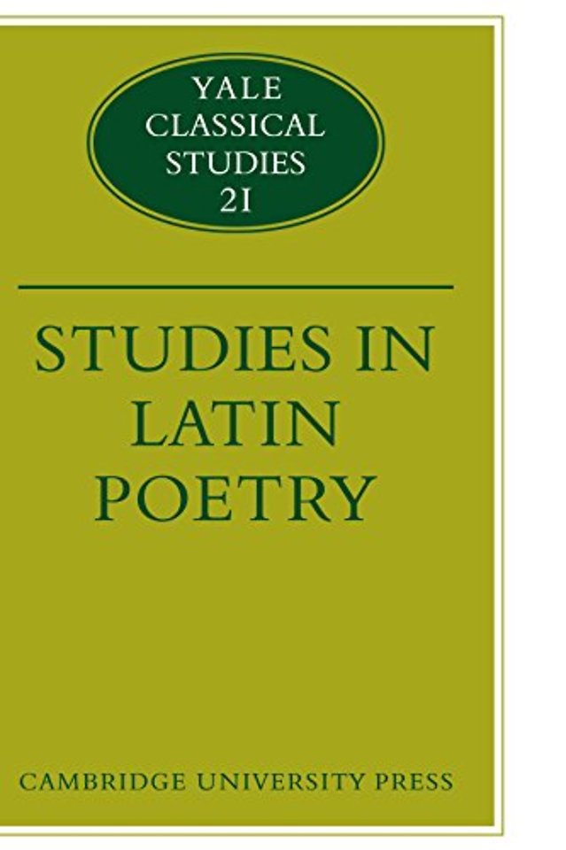Studies in Latin Poetry