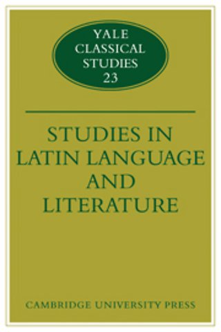 Studies in Latin Language and Literature