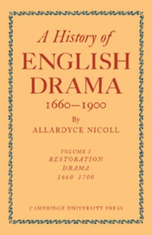 History of English Drama, 1660–1900 7 Volume Paperback Set (in 9 parts)