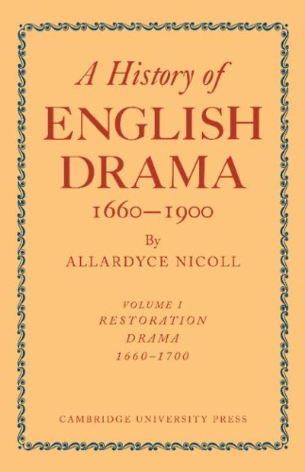 History of English Drama, 1660–1900 7 Volume Paperback Set (in 9 parts)