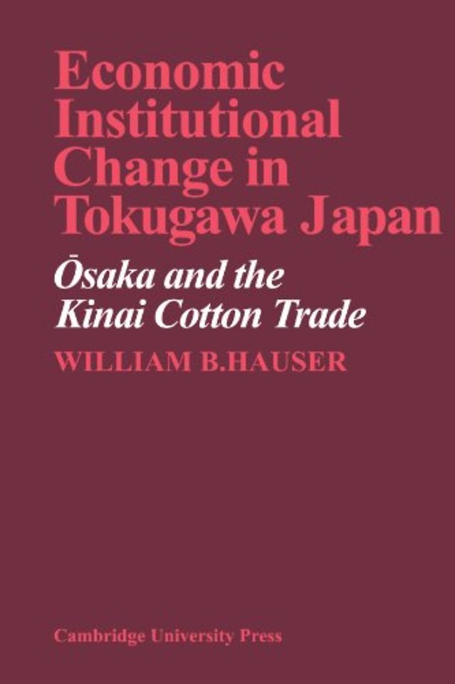 Economic Institutional Change in Tokugawa Japan